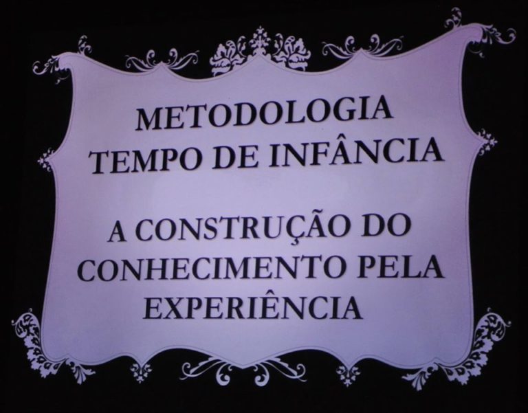 19 A metodologia Tempo de infancia